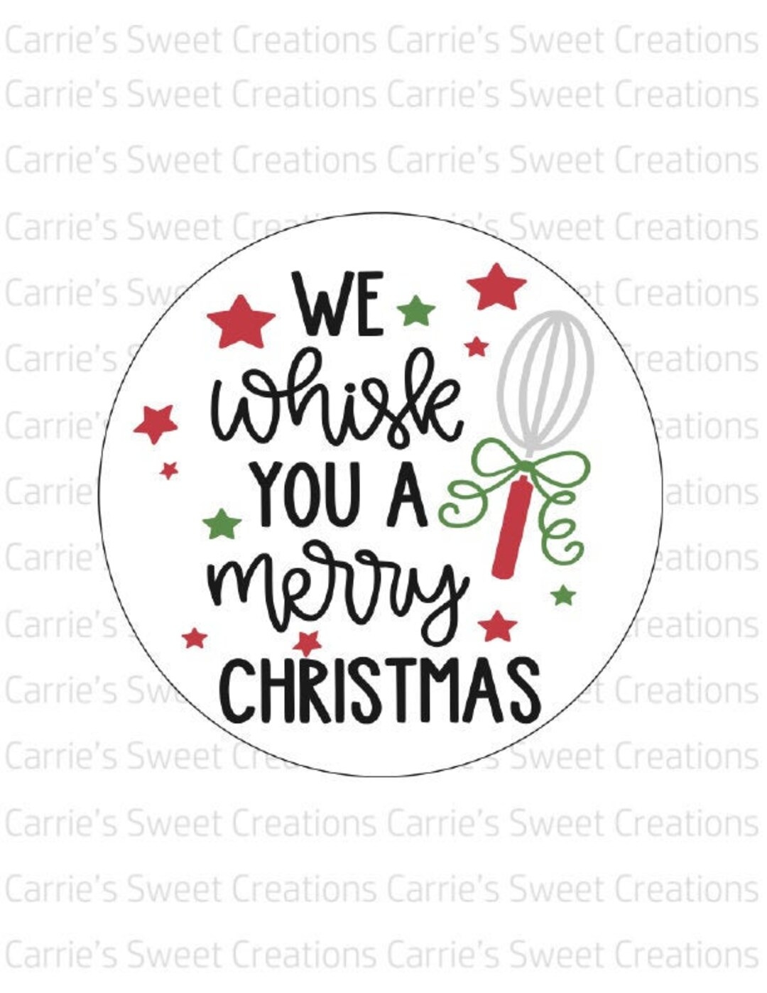 We Whisk You A Merry Christmas Printable
