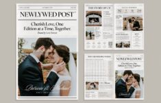 Wedding Newspaper Template 3