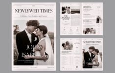 Wedding Newspaper Template 5