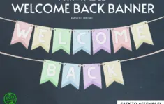 Welcome Back Banner Printable Banner