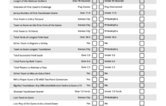 Weve Got A Printable Super Bowl Prop Bet Scorecard For You With Results To Come