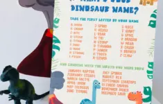 Whats Your Dinosaur Name Party Printable