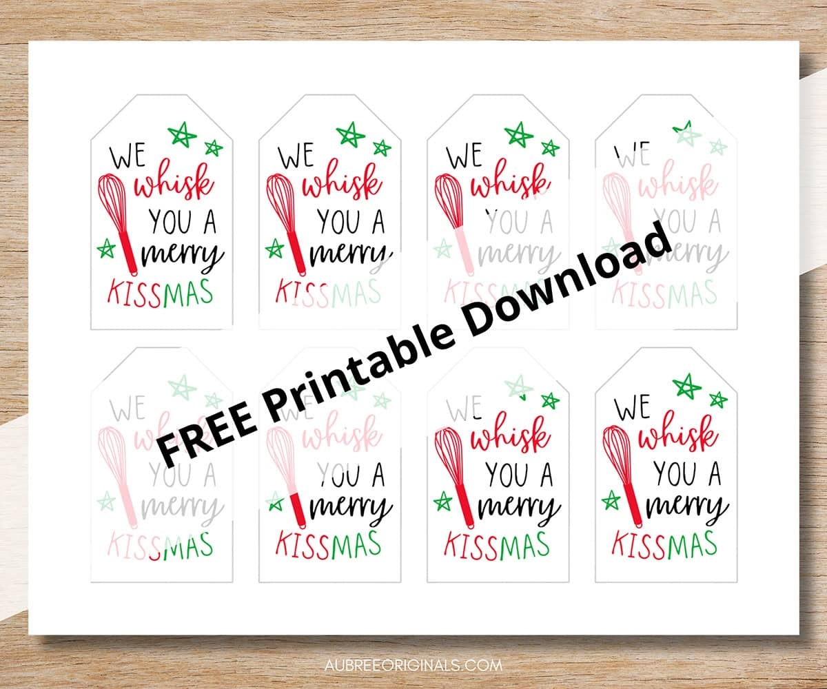 Whisk Christmas Tags