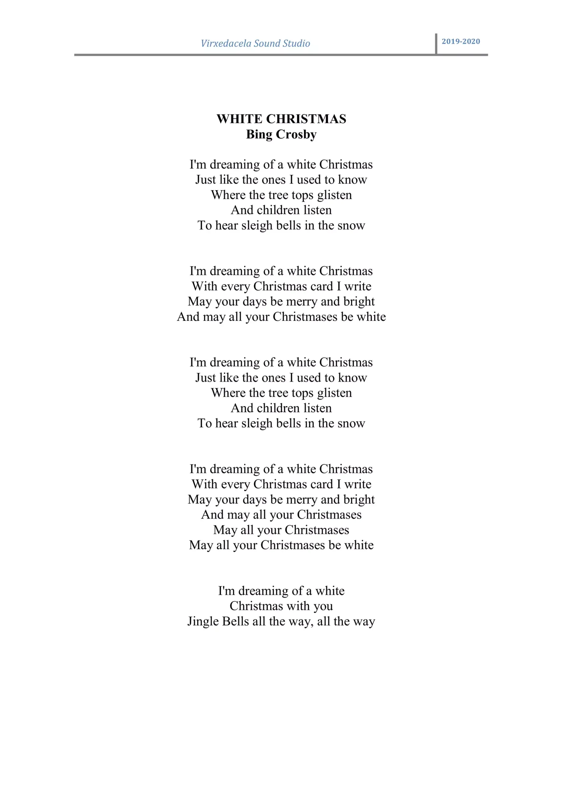 White Christmas 190703025