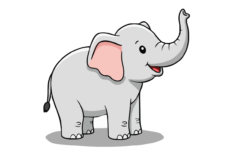 White Elephant Clipart