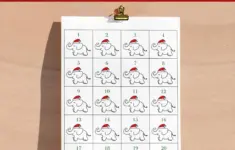 White Elephant Numbers Printable