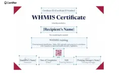 Whmis Certificate Templates