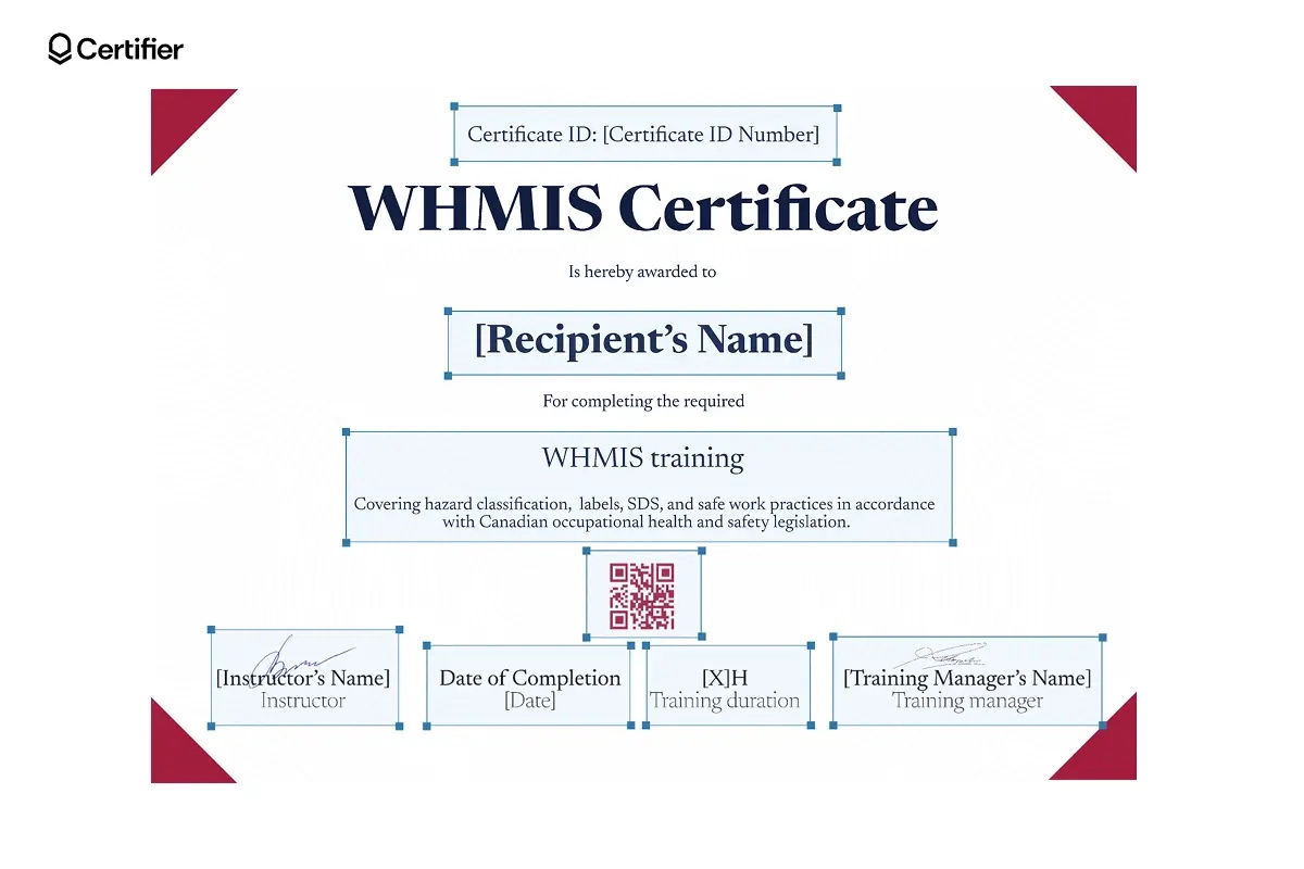 Whmis Certificate Templates Whmis Certificate Templates
