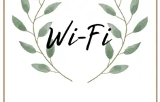 Wifi Password Signs For Free