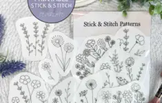 Wild Flowers Embroidery Pdf Printable