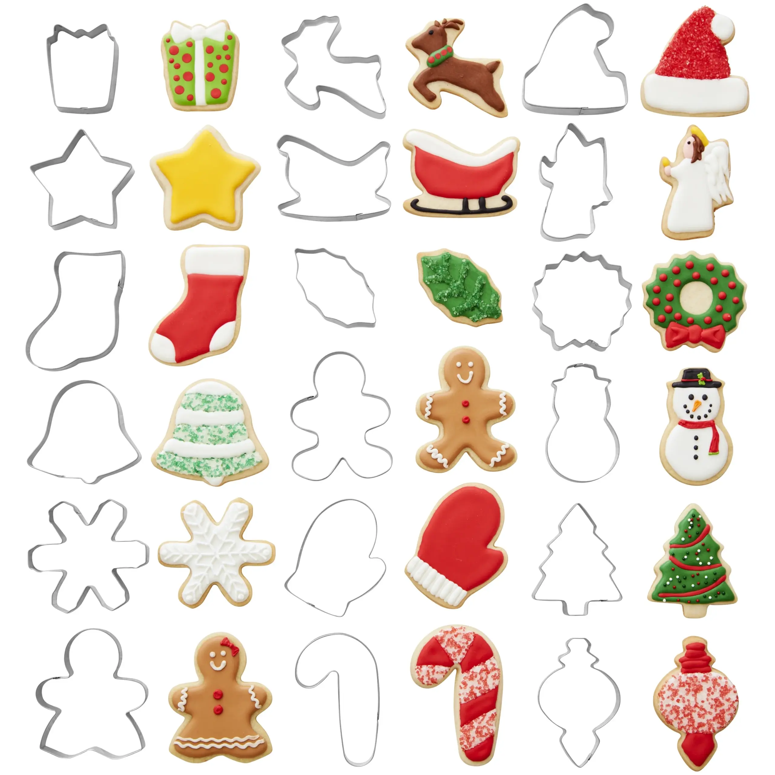 Wilton Christmas Shapes Metal Cookie Cutter Set 18 Piece Wilton Christmas Shapes Metal Cookie Cutter Set 18 Piece