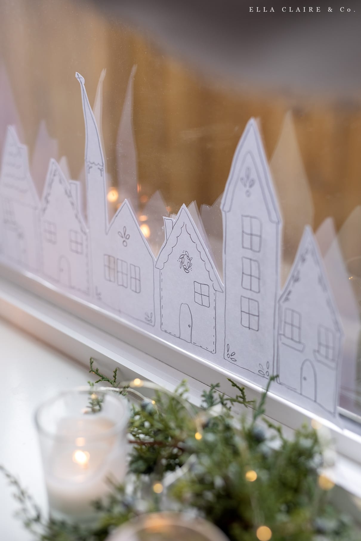 Window Christmas Village Window Christmas Village