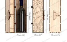 Wine Bottle Gift Box 6 Bundle Laser Cut Svg File