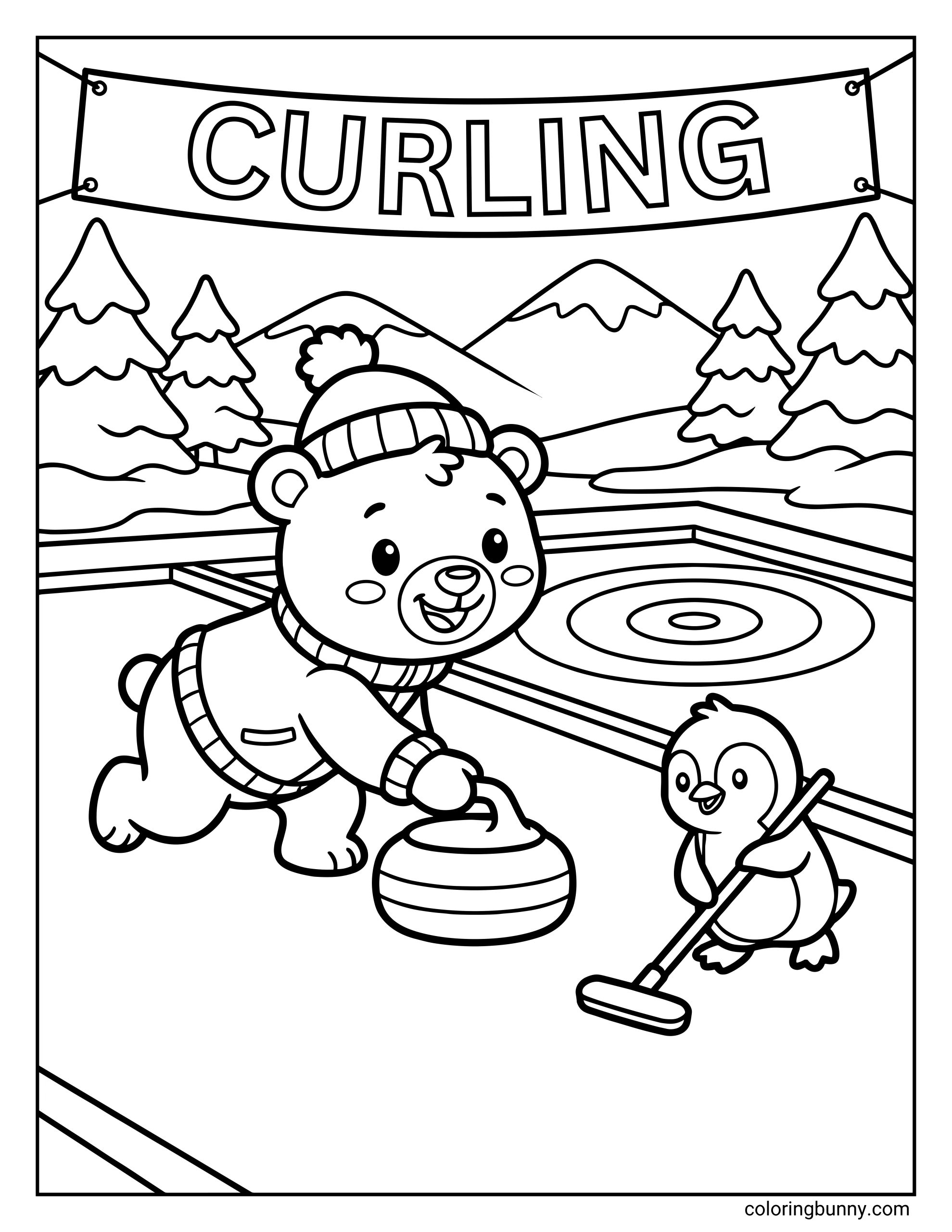 Winter Olympics Coloring Pages Winter Olympics Coloring Pages