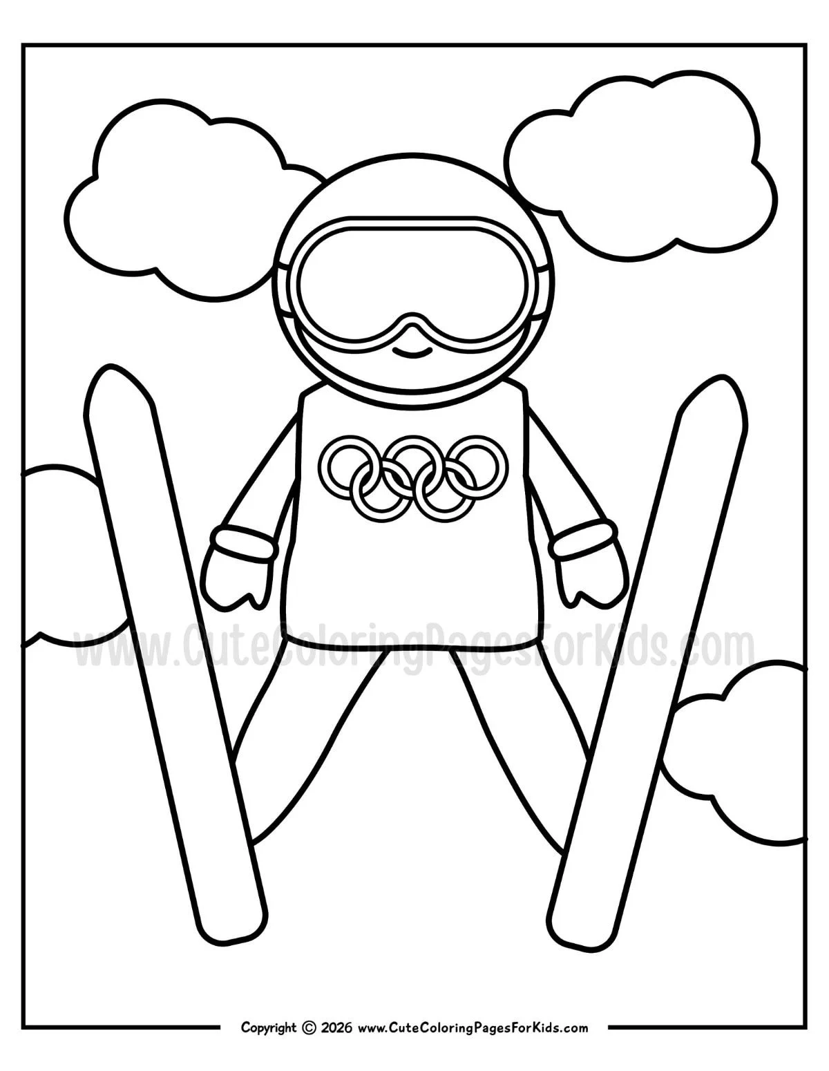 Winter Olympics Coloring Pages Winter Olympics Coloring Pages