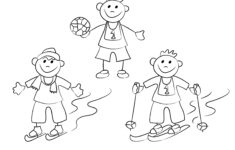 Winter Sport Download Printable Coloring Pages 2356