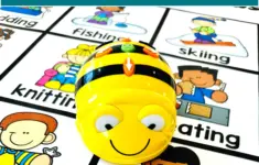 Winter Verbs Beebot Mat