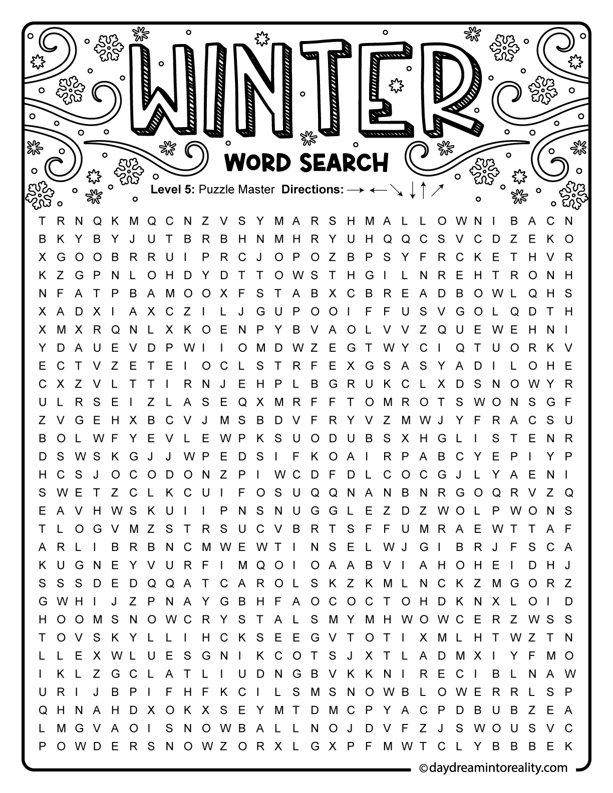 Winter Word Search