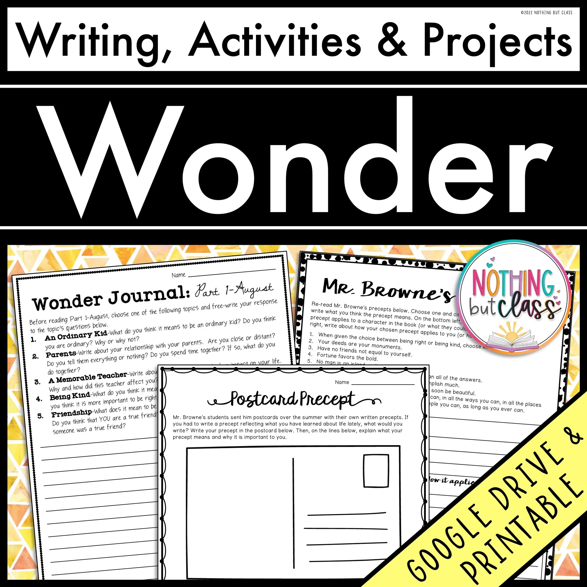 Wonder Activities And Projects
