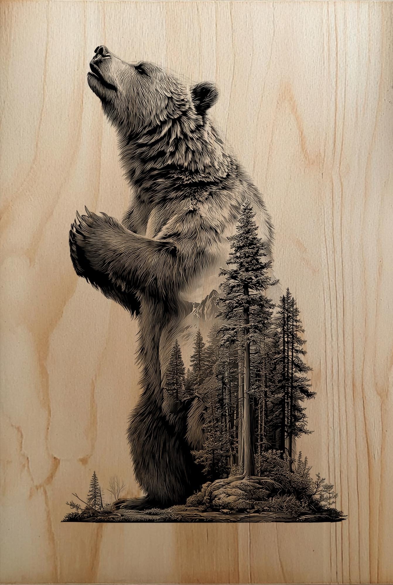 Wood Burned Wildlife