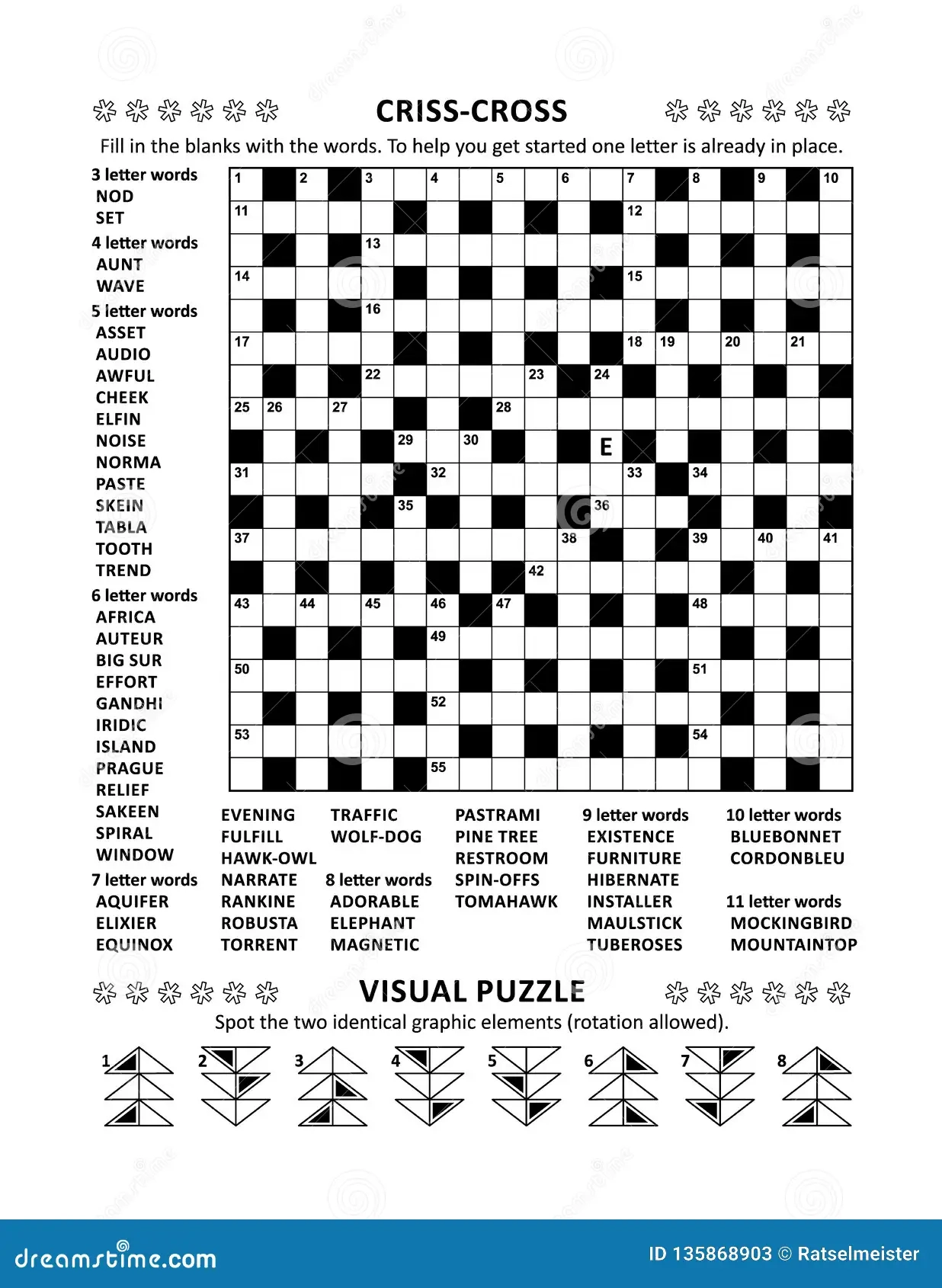 Word Fill Puzzles Printable