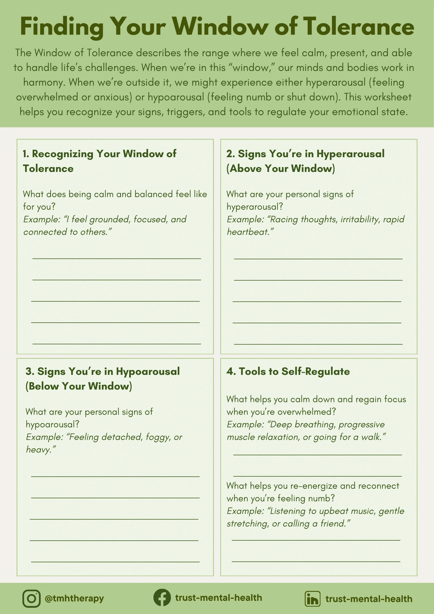 free mental health printables free mental health printables