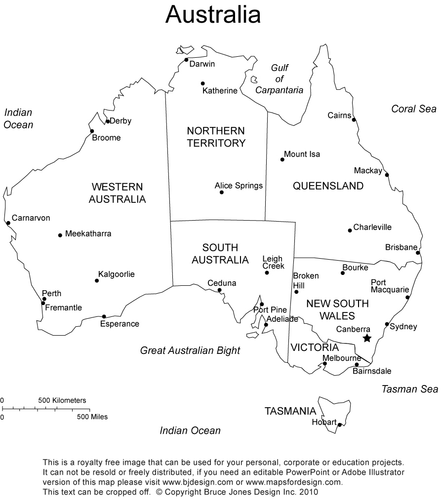 World Countries Australia Printable Pdf Maps