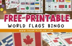 World Flags Bingo Printable