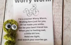 Worry Worm Poems Tags Pdf Printable