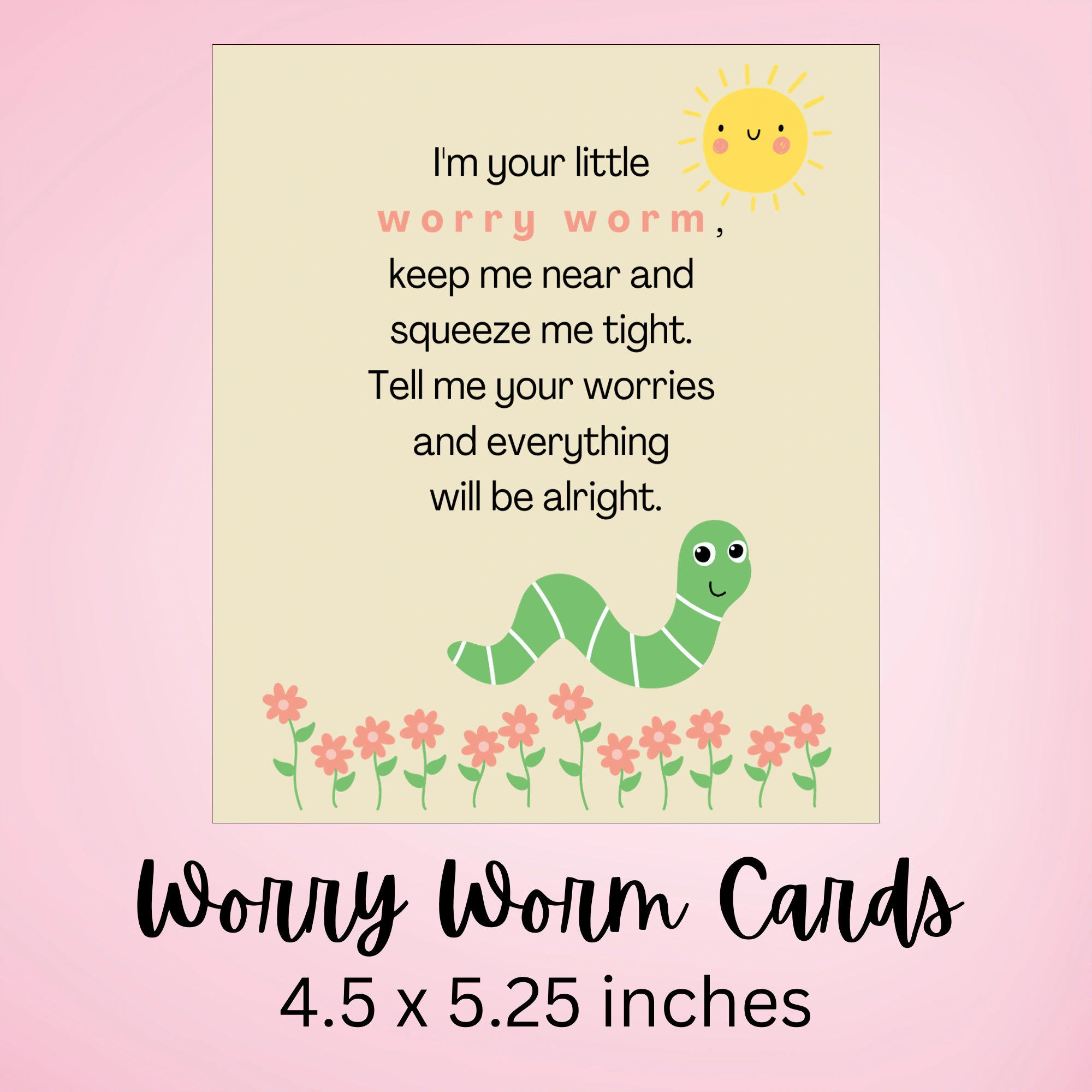 worry worm poem free printable worry worm poem free printable