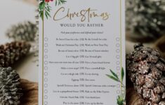 Would You Rather Christmas Questions For Adults Printable