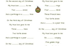 Xmas Songs Ordinal Numbers Listening