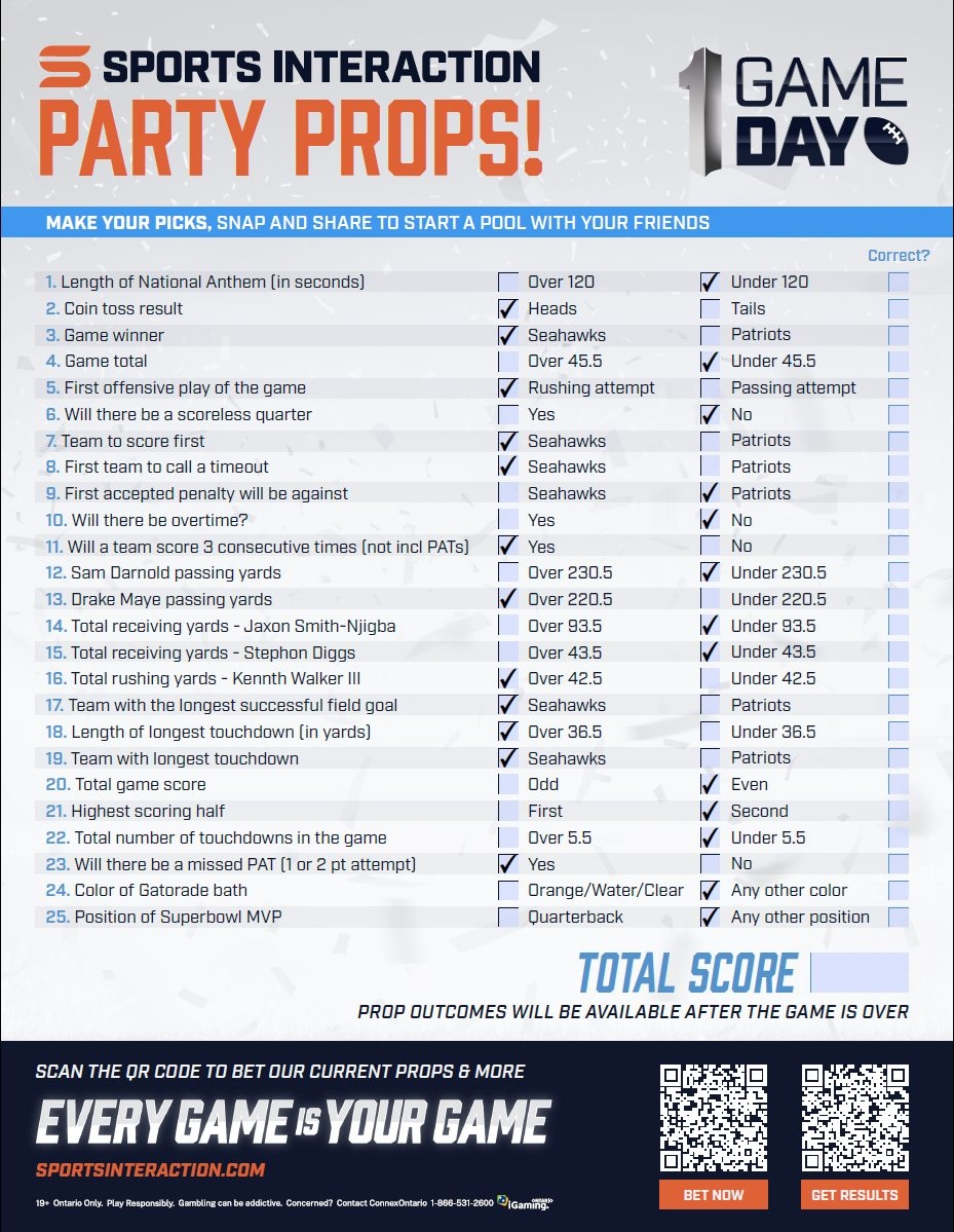 Your Free Downloadable 2026 Super Bowl 60 Party Prop Bet Sheet 103928 Your Free Downloadable 2026 Super Bowl 60 Party Prop Bet Sheet 103928