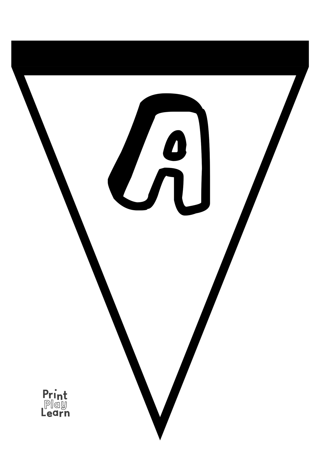 Z Colour Alphabet Bunting